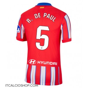 Atletico Madrid Rodrigo De Paul #5 Prima Maglia 2024-25 Manica Corta